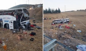 Balıkesir'de katliam gibi kaza: 14 kişi hayatını kaybetti, 18 yaralı